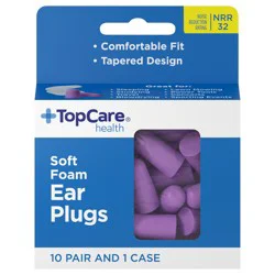 TopCare Health Soft Foam Ear Plugs 1 Set