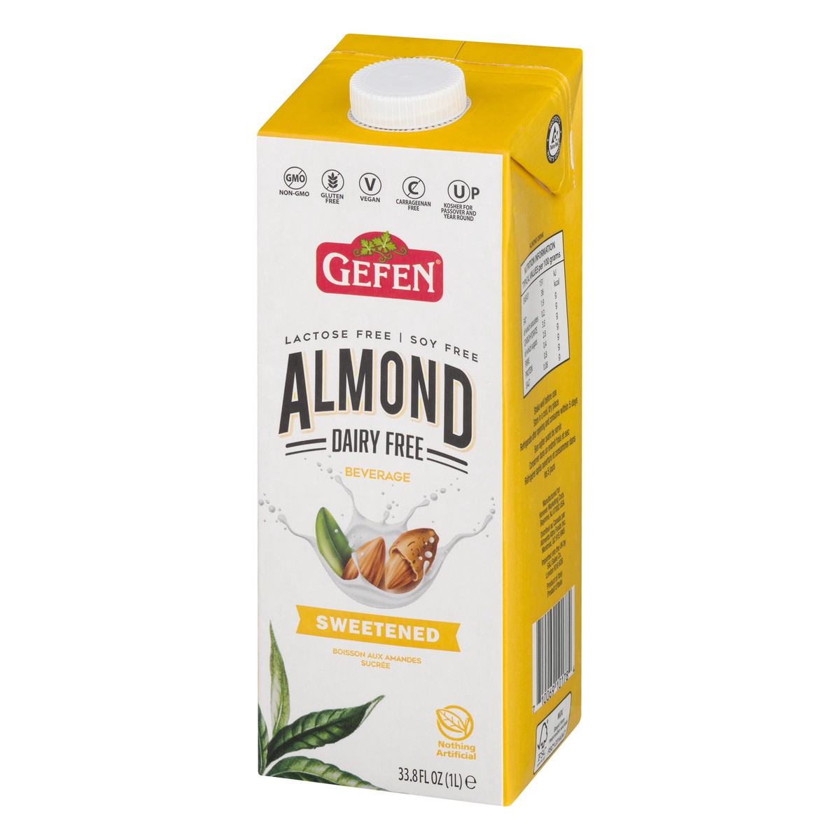 slide 9 of 11, Gefen Sweetened Almond Milk, 33 oz