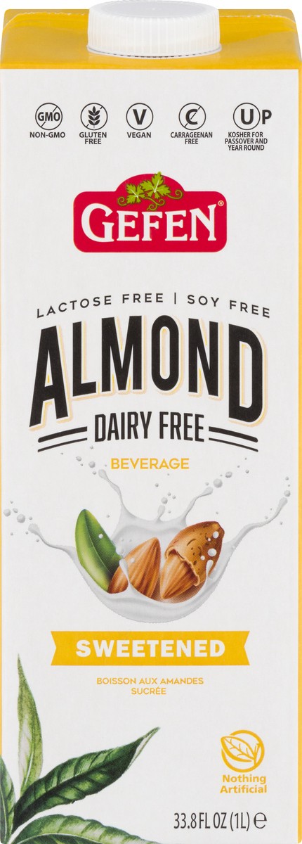 slide 1 of 11, Gefen Sweetened Almond Milk - 33.8 oz, 33 oz