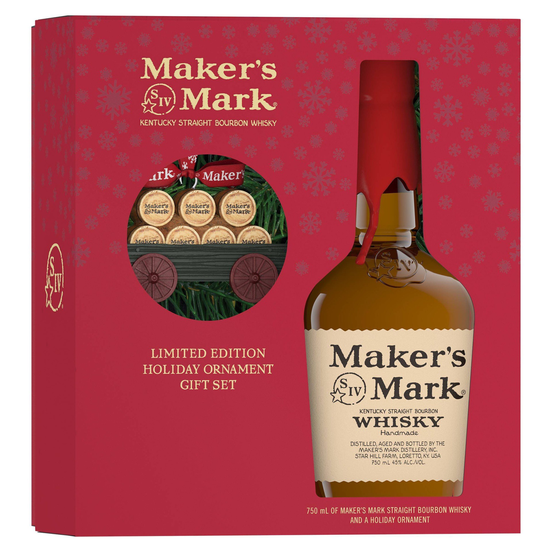 slide 1 of 2, Maker's Mark Ornament, 50 ml