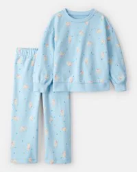 Carter's Carters Toddler Girl Polar Bear French Terry Pullover & Pant Set - Blue Blue 3T