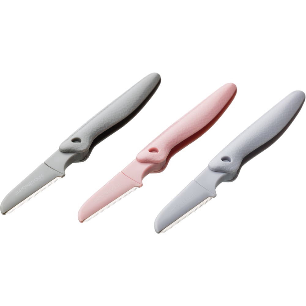 slide 5 of 5, Japonesque Foldable Dermaplaner Facial Razors, 3 ct