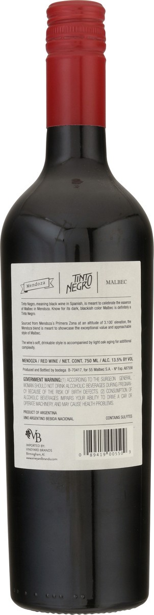 slide 2 of 12, Tinto Negro Mendoza Malbec 750 ml, 750 ml