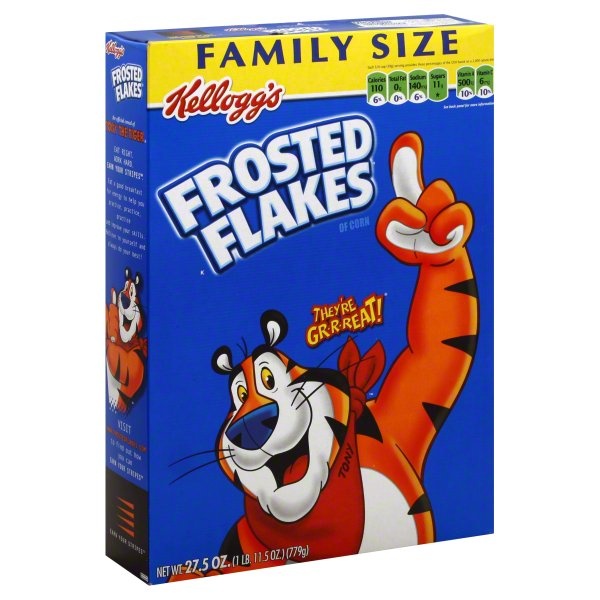 slide 1 of 1, Frosted Flakes Cereal, Family Size, 27.5 oz