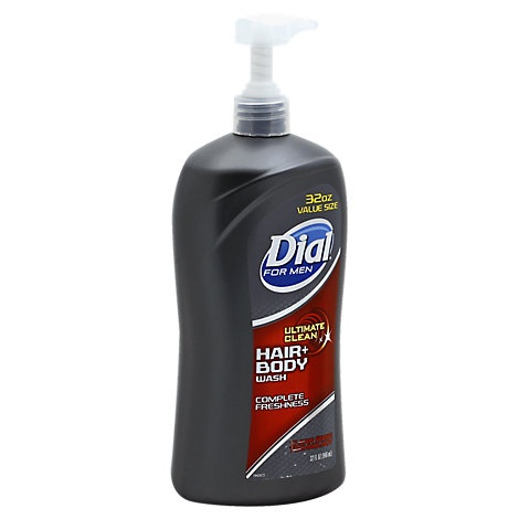 slide 1 of 1, Dial For Men Hair + Body Wash Ultimate Clean, 32 fl oz