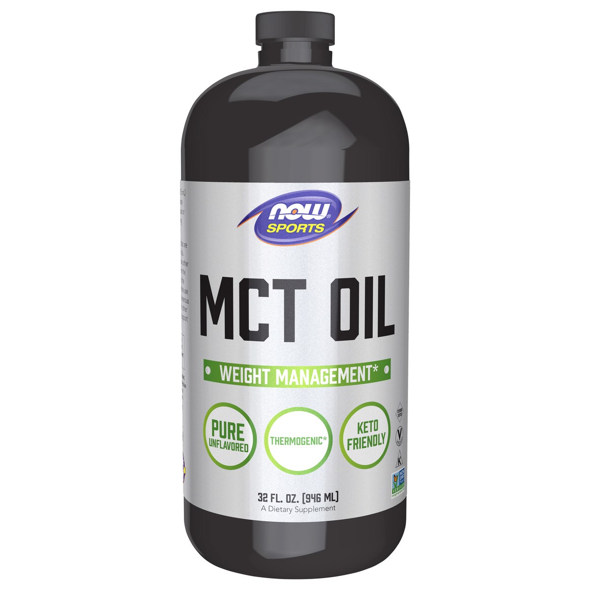 slide 1 of 5, NOW MCT Oil Liquid - 32 fl. oz., 32 fl oz