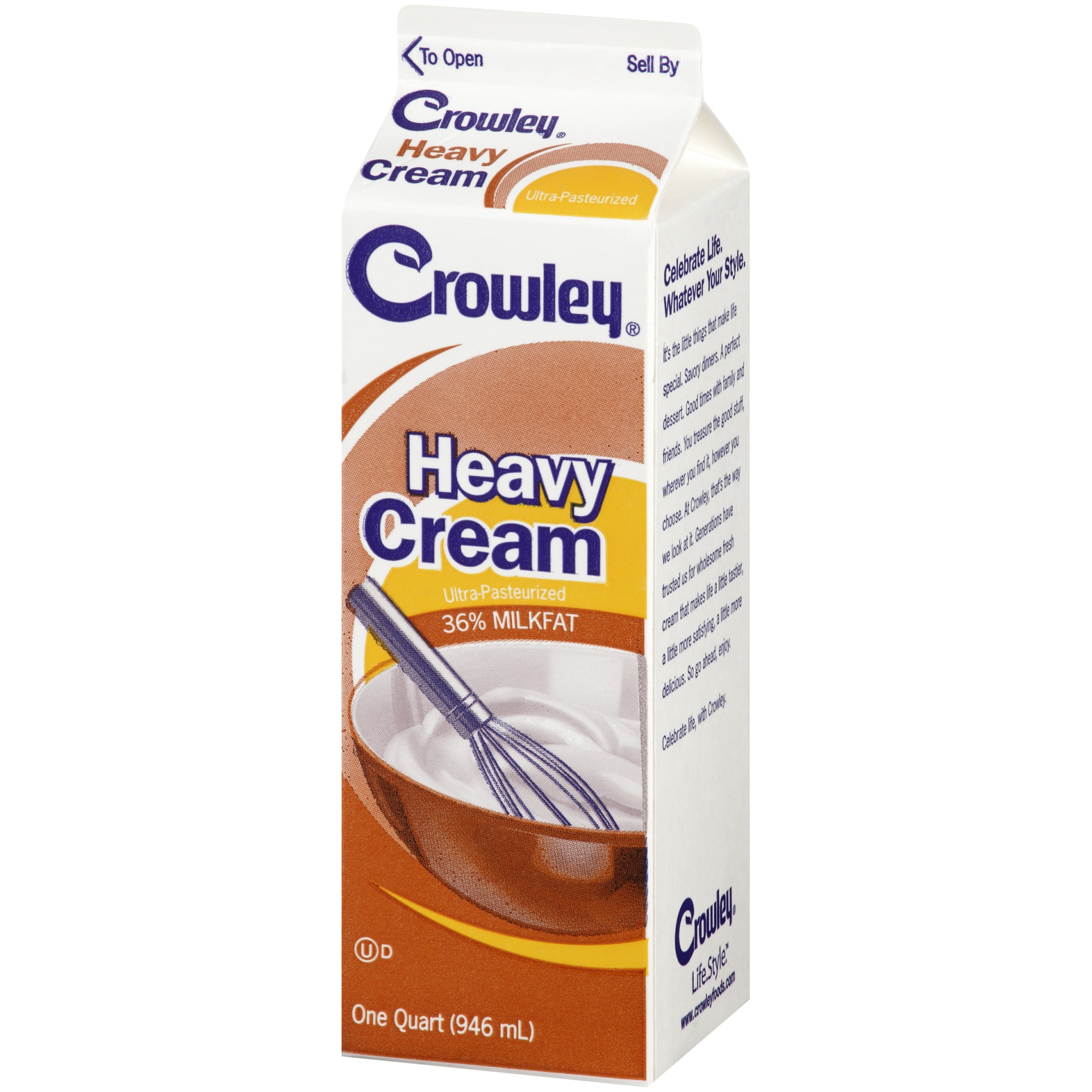 slide 3 of 7, Crowley Heavy Cream, Quart, 1 qt
