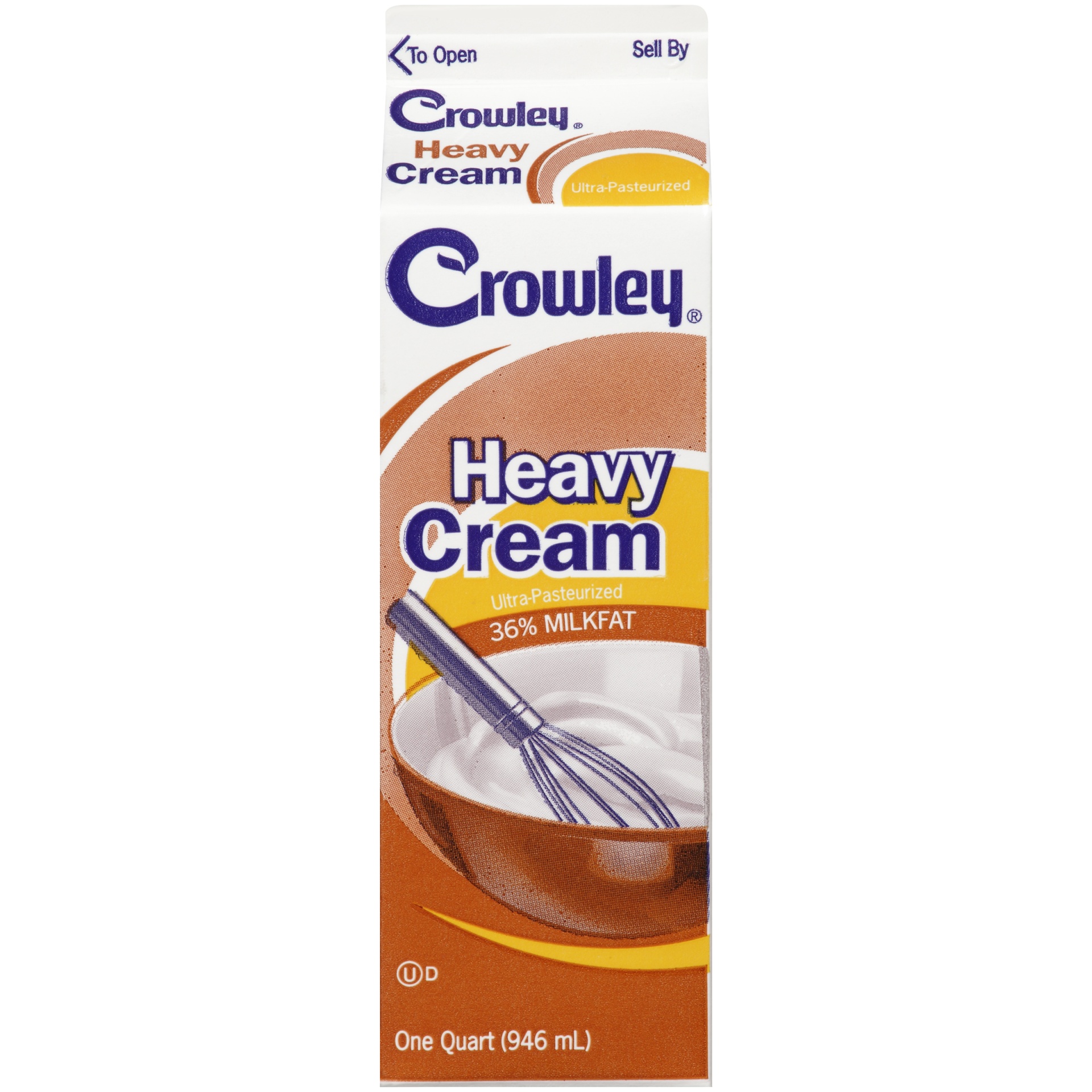 slide 1 of 1, Crowley Heavy Cream, Quart, 1 qt