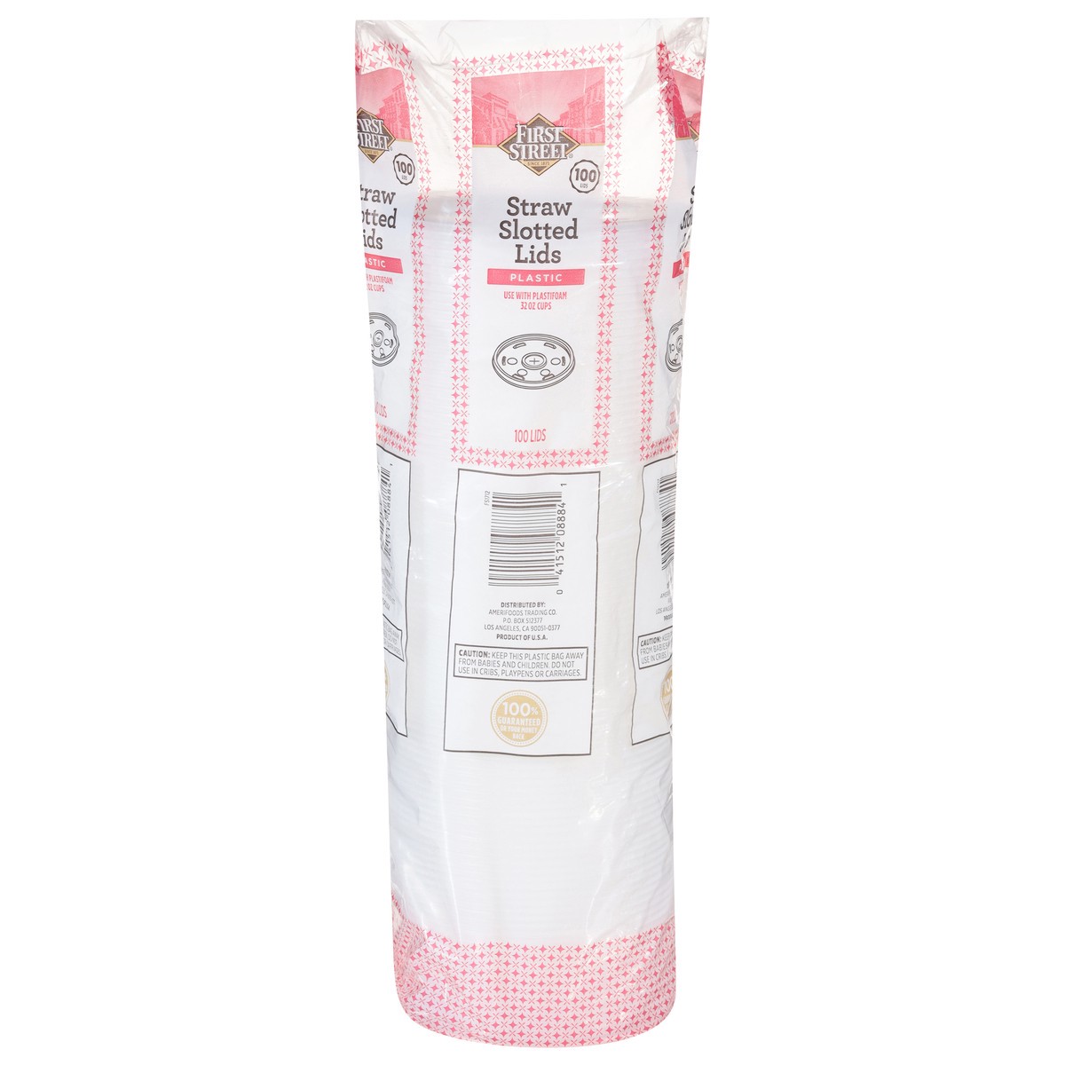 slide 2 of 12, Cb02 First Street Lid Straw Slot Translucent 32 Oz (BULK), 100 ct