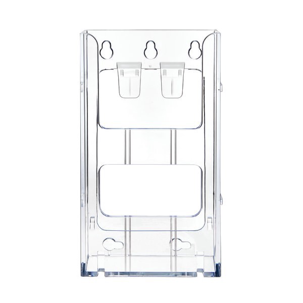 slide 8 of 10, Deflect-O Lit Loc Interlocking Leaflet Literature Display, Clear, 1 ct