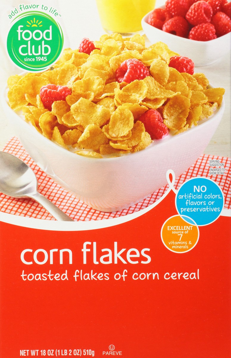 slide 6 of 9, Food Club Corn Flakes Cereal 18 oz, 18 oz