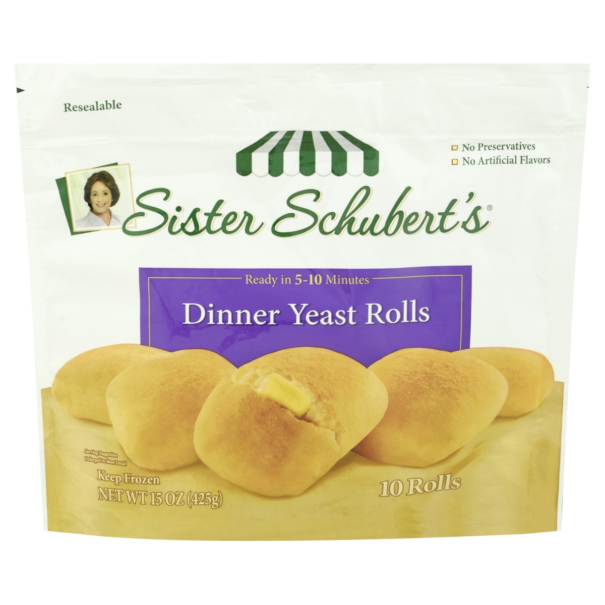 slide 1 of 1, Sister Schubert's Dinner Yeast Rols, 15 oz