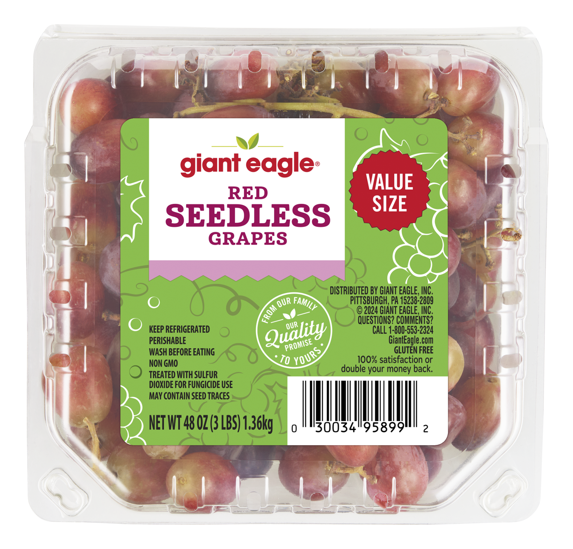 slide 1 of 1, Red Sdls Clamshell, 3 lb