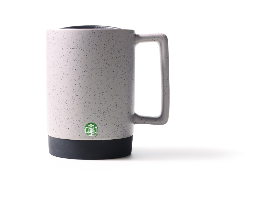 slide 1 of 1, Starbucks Desktop Ceramic Mug - Mottled Concrete, 14 oz