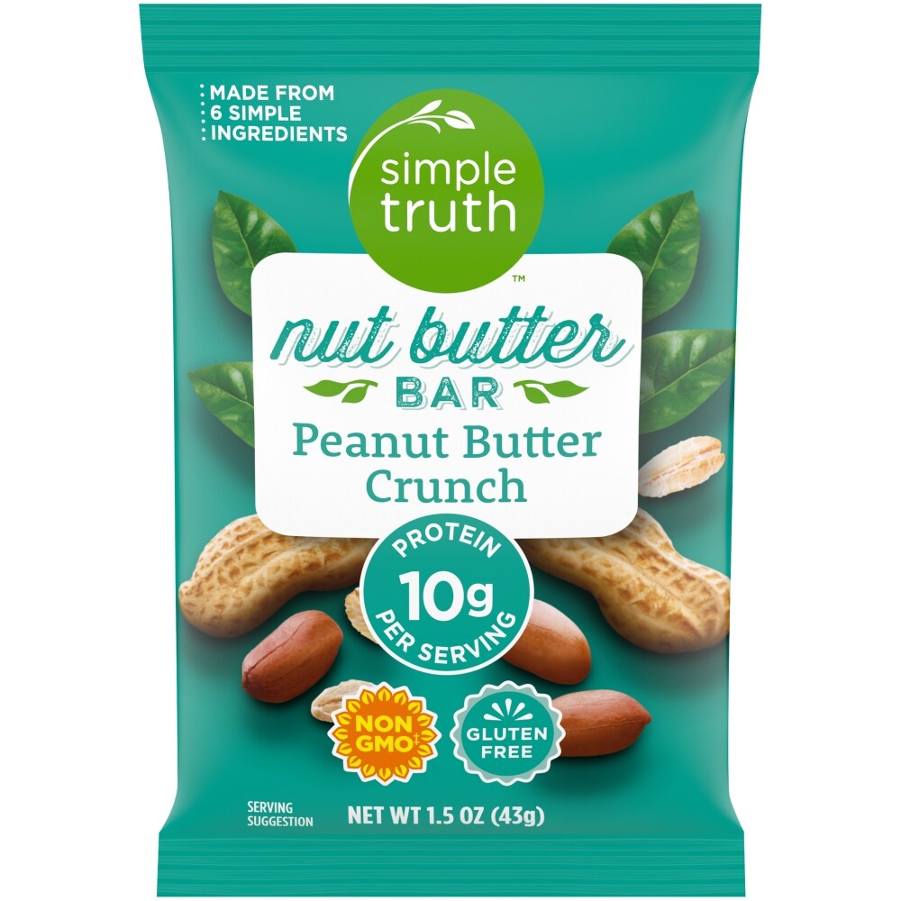 slide 1 of 1, Simple Truth Nut Butter Bar, Peanut Butter Crunch, 1.5 oz