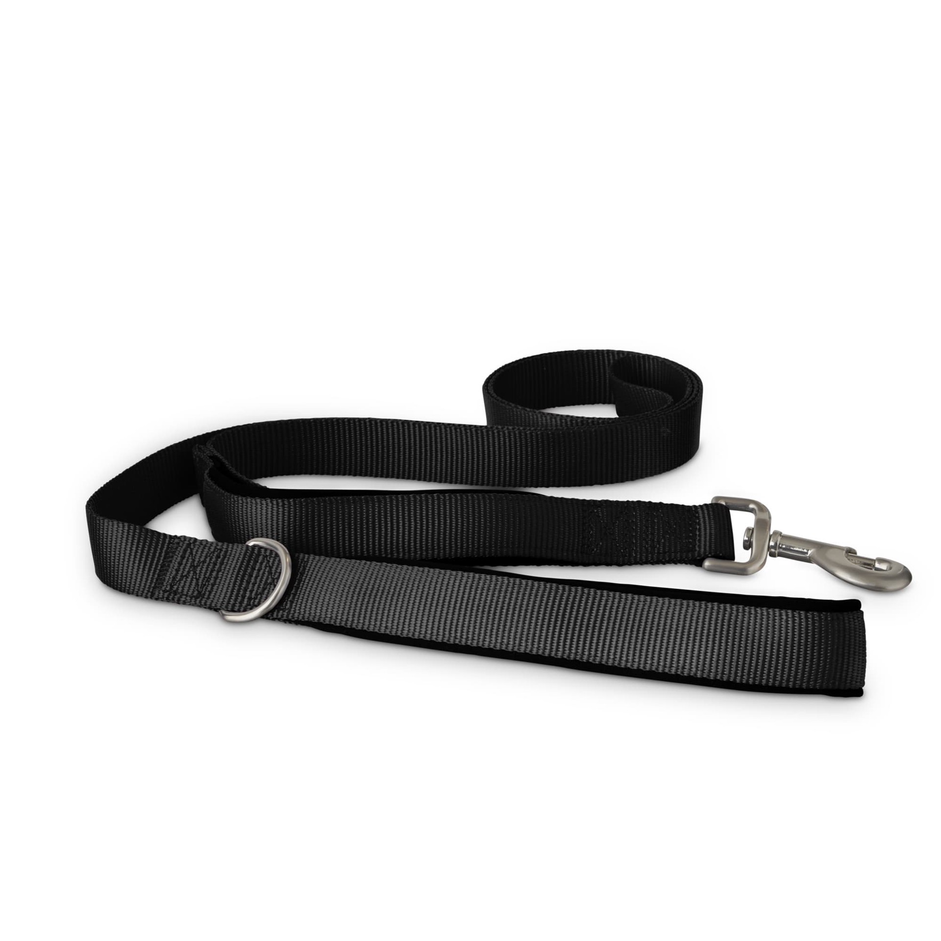 slide 1 of 1, YOULY Black 2-in-1 Dog Leash, 6 ft., 1 ct