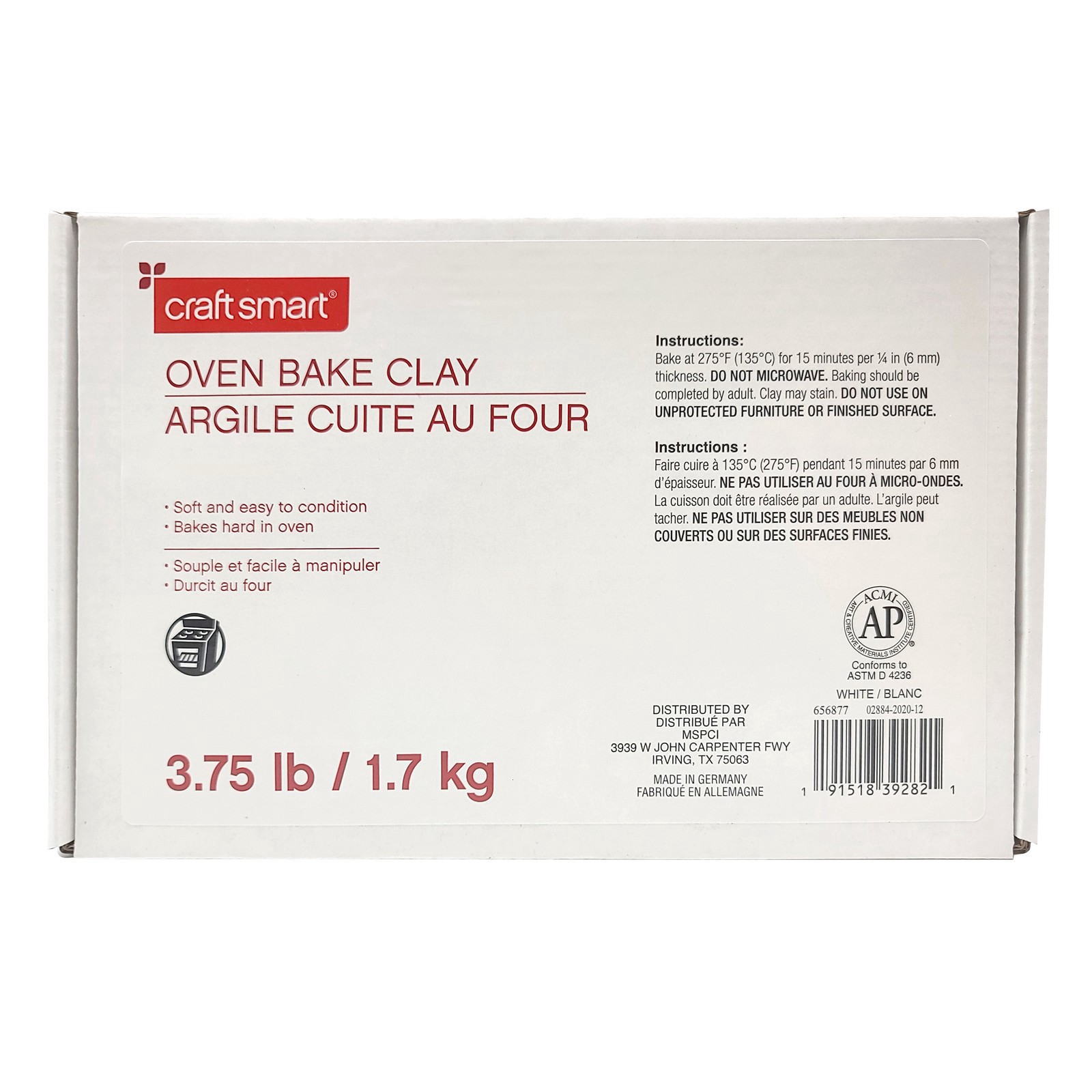 slide 4 of 4, 3.75lb. Oven-Bake Clay By Craft Smart, 3.75 lb