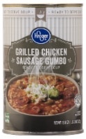 slide 1 of 1, Kroger Chunky Grilled Chicken and Sausage Gumbo Soup, 18.8 oz