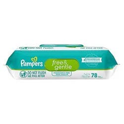 Pampers Free & Gentle 1x Ff Baby Wipes - 78 CT