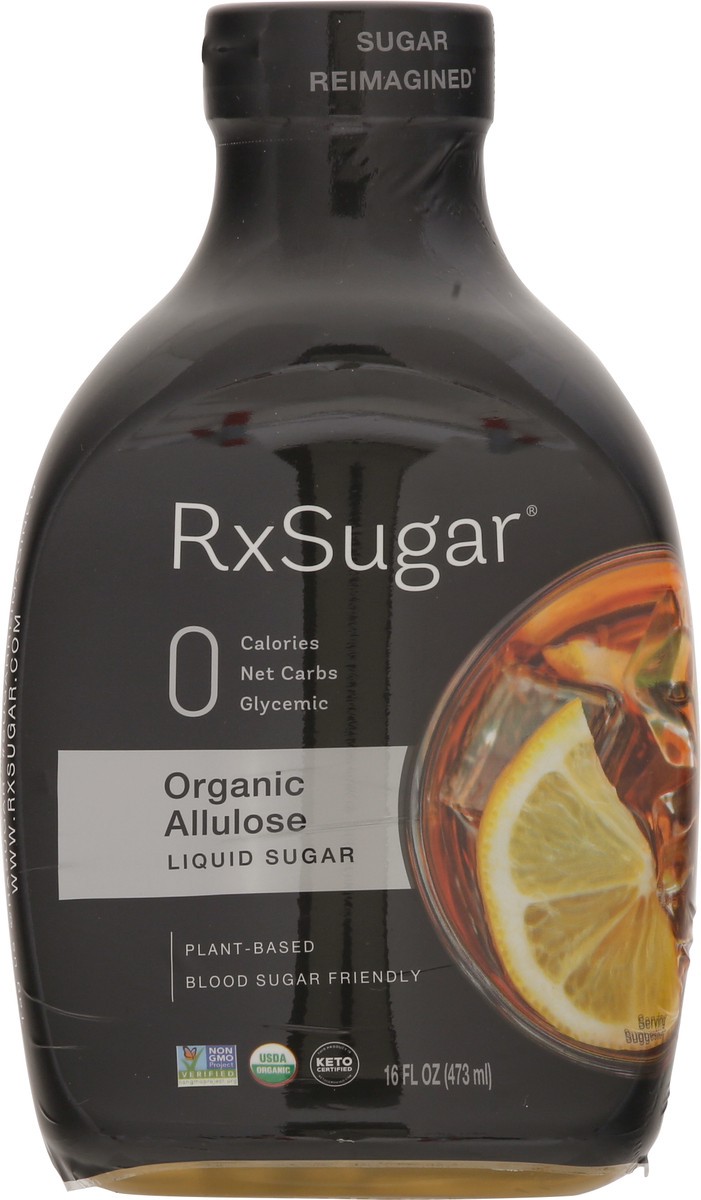 slide 8 of 9, RxSugar Sugar Reimagined Organic Liquid Sugar Allulose 16 fl oz, 16 oz