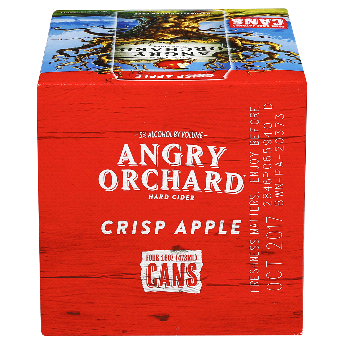 slide 2 of 6, Angry Orchard Crisp Apple Hard Cider, Spiked, 4 ct; 16 oz