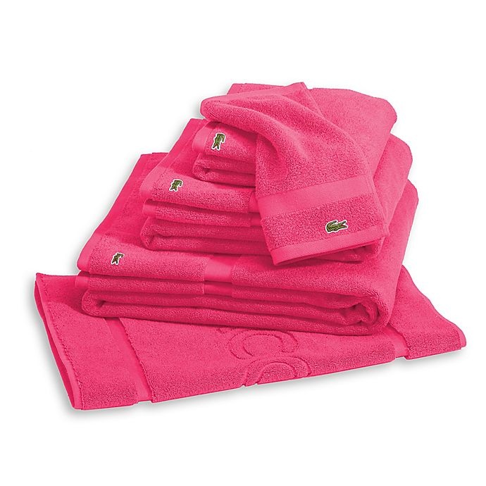 slide 1 of 1, Lacoste Court Washcloth - Magenta, 1 ct