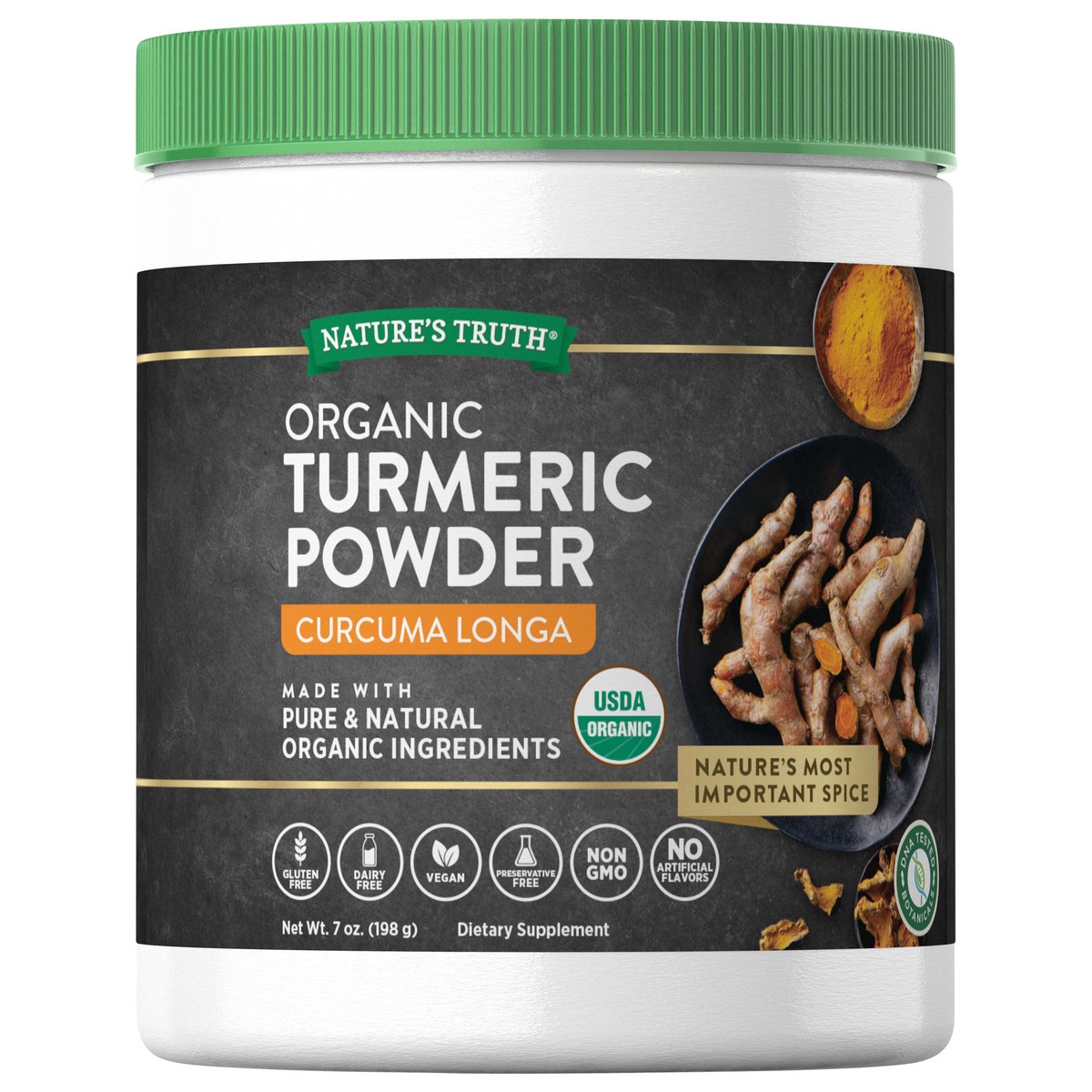 slide 1 of 6, Nature's Truth Natures Truth Tumeric Powder, 7 oz