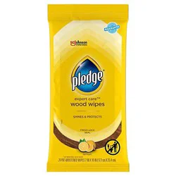 Pledge Expert Care Wood Wipes - 24 Count