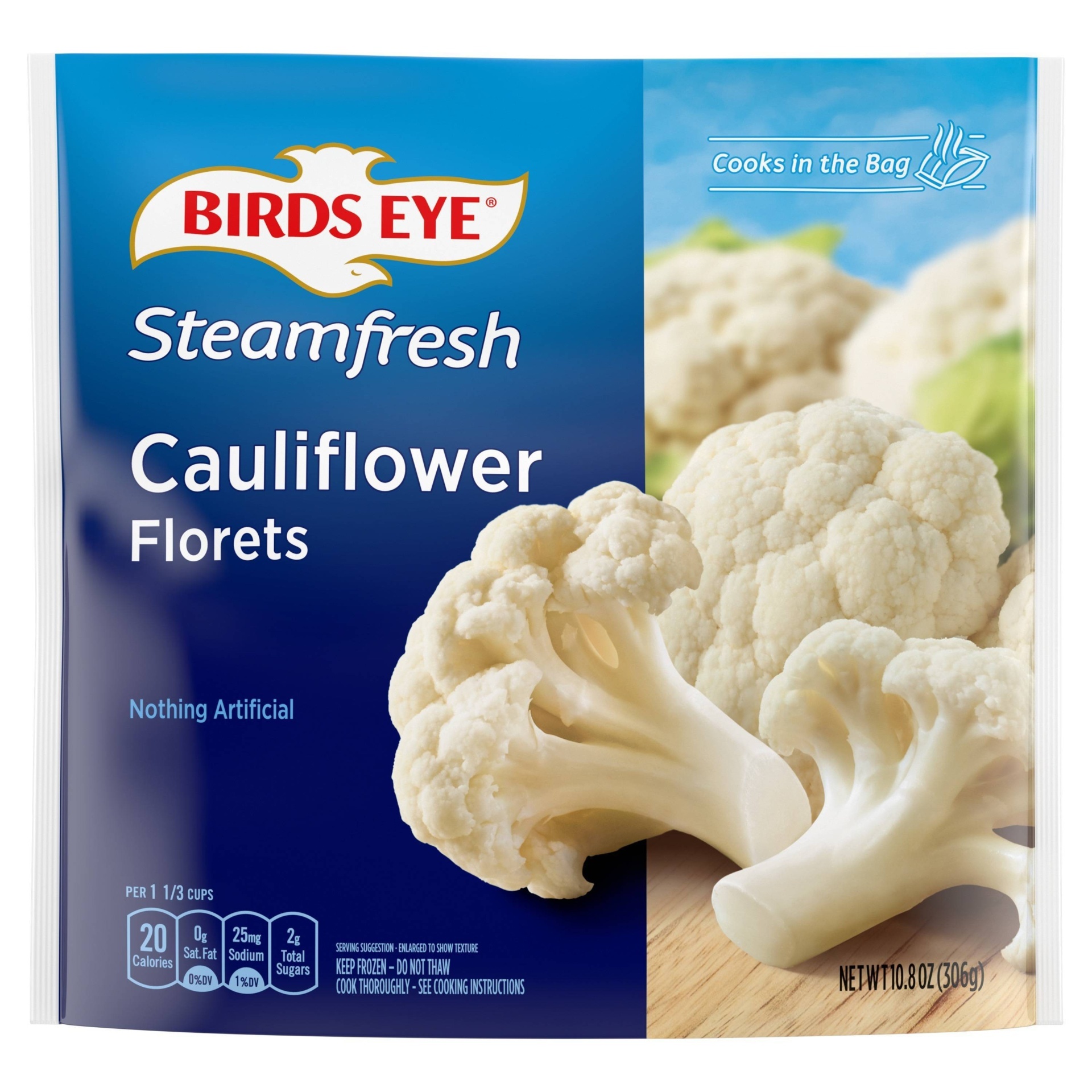 Birds Eye Steamfresh Cauliflower Florets 10.8 oz | Shipt