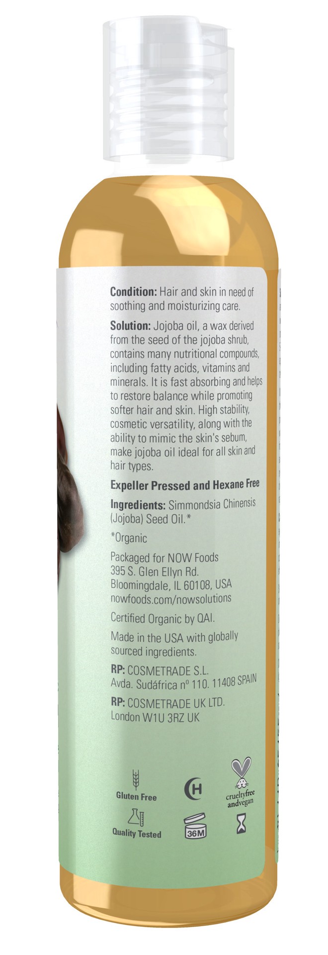 slide 2 of 5, NOW Jojoba Oil, Organic - 8 fl. oz., 8 fl oz