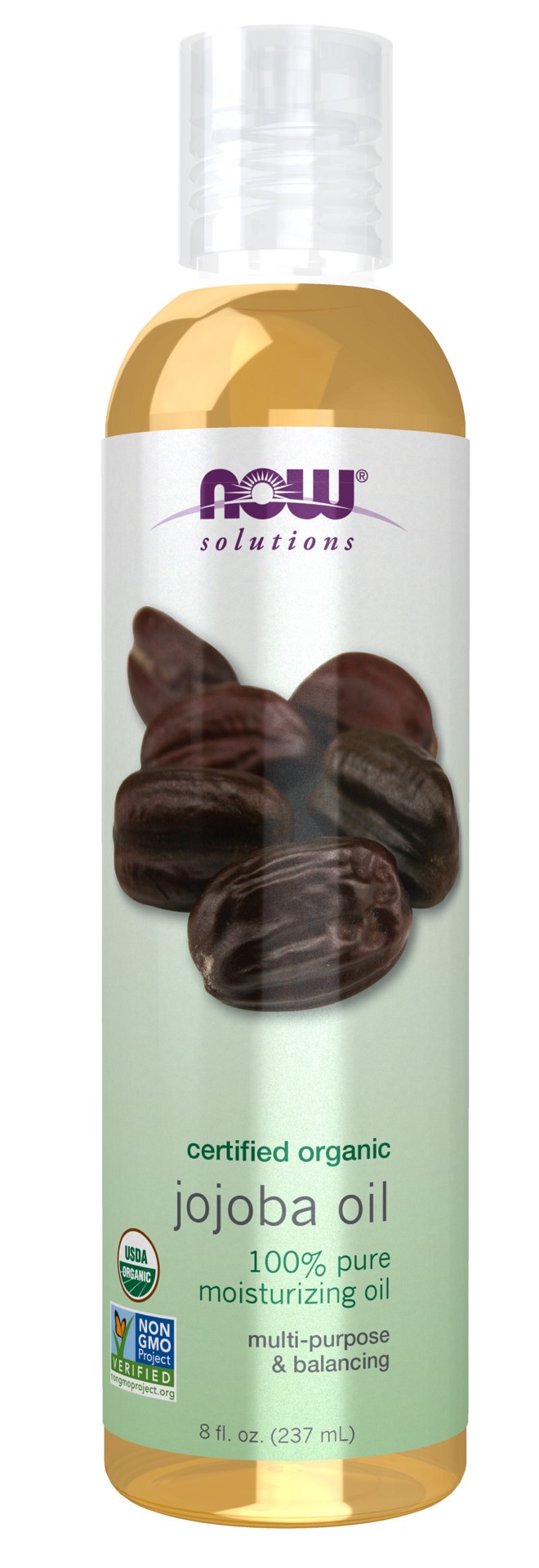 slide 1 of 5, NOW Solutions Jojoba Oil, Organic - 8 fl. oz., 8 fl oz