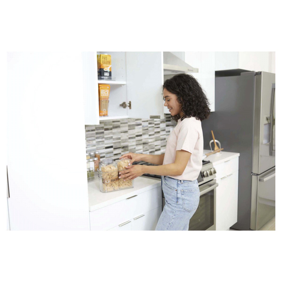 slide 5 of 13, iDesign Crisp Bin, 4" x 10" x 6", 10 in