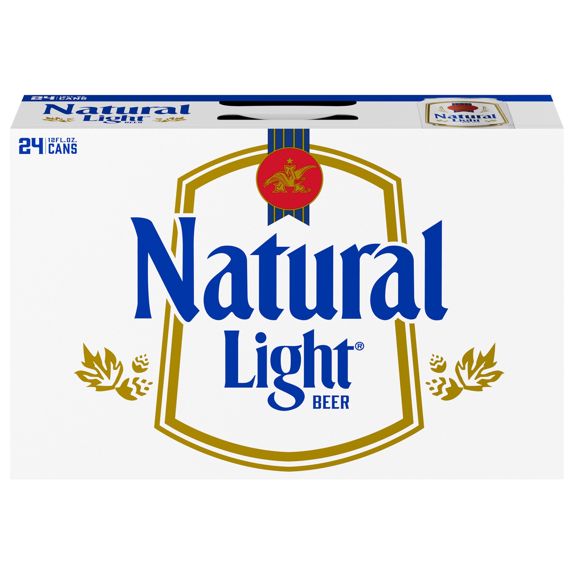 slide 1 of 5, Natural Light Beer, 24 Pack Beer, 12 FL OZ Cans, 288 fl oz