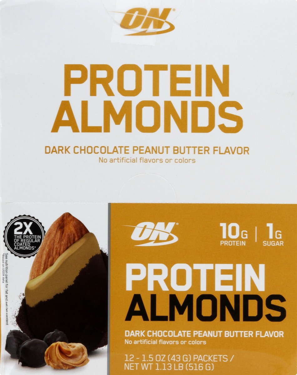 slide 12 of 13, ON Protein Almond 12 ea, 12 ct