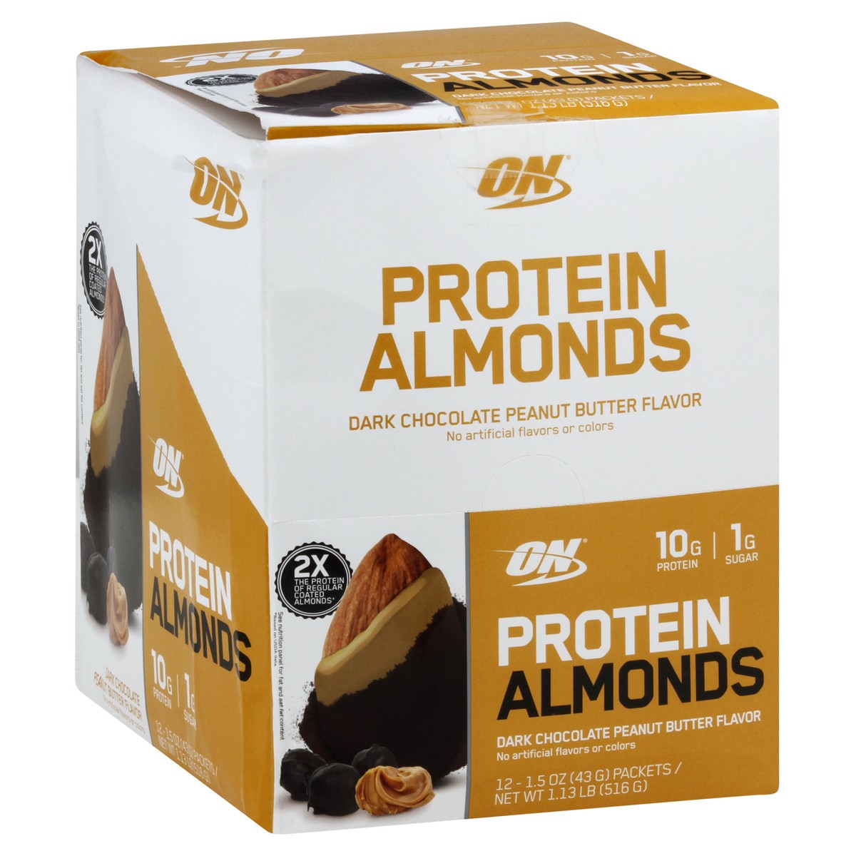 slide 5 of 13, ON Protein Almond 12 ea, 12 ct