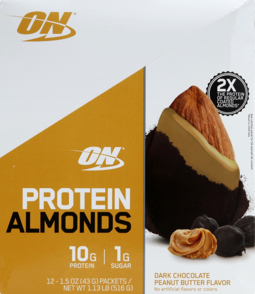 slide 3 of 13, ON Protein Almond 12 ea, 12 ct