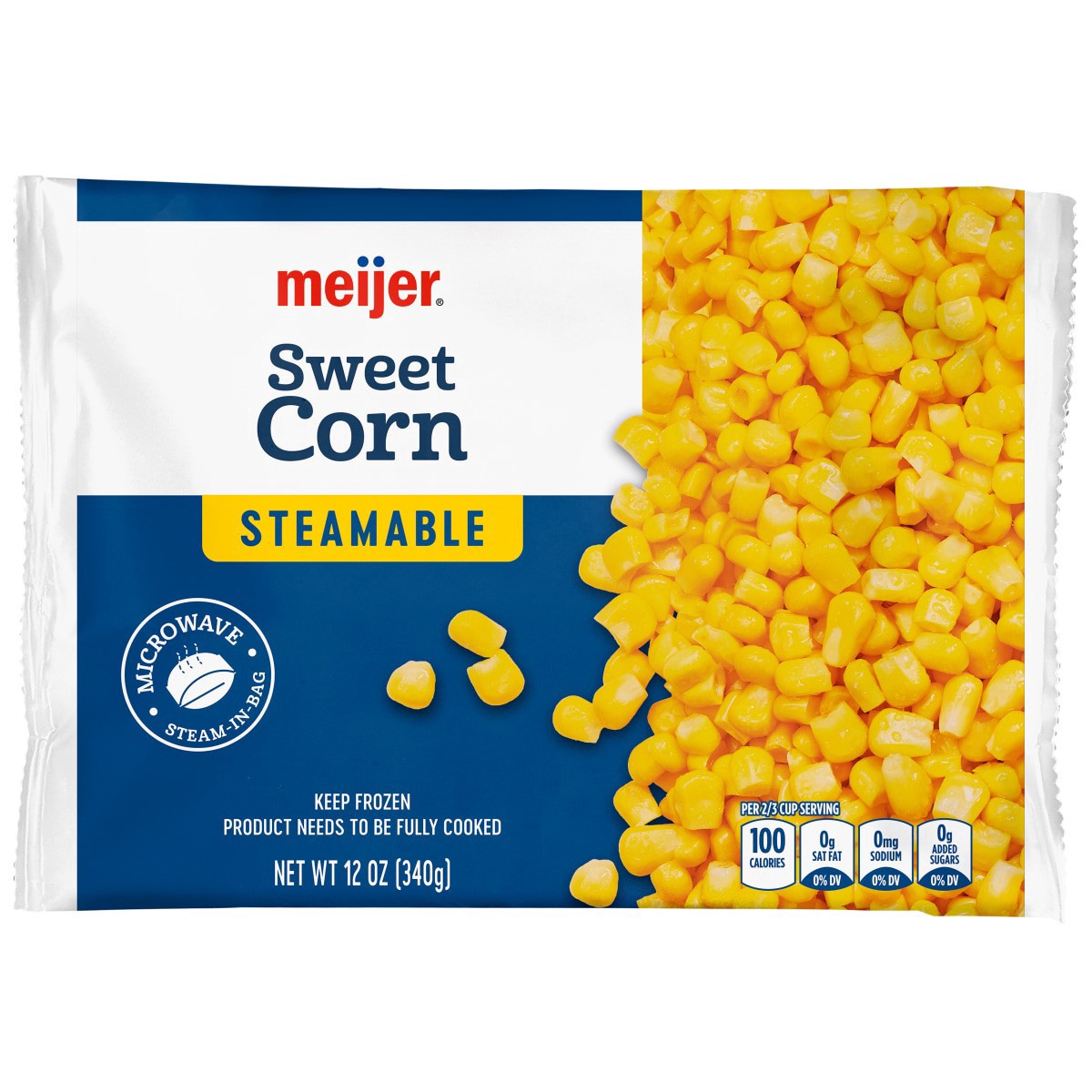 slide 1 of 5, Meijer Steamable Frozen Sweet Corn, 12 oz