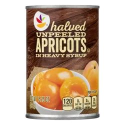 Giant Unpeeled Halved Apricot in Heavy Syrup