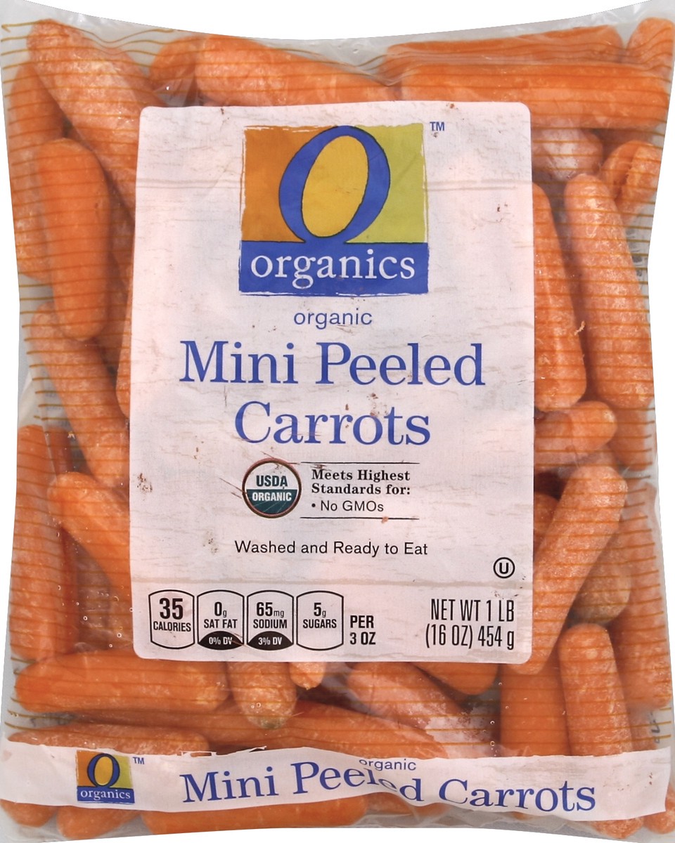 slide 3 of 7, Mini Peeled Organic Carrots - 16 Oz, 16 oz