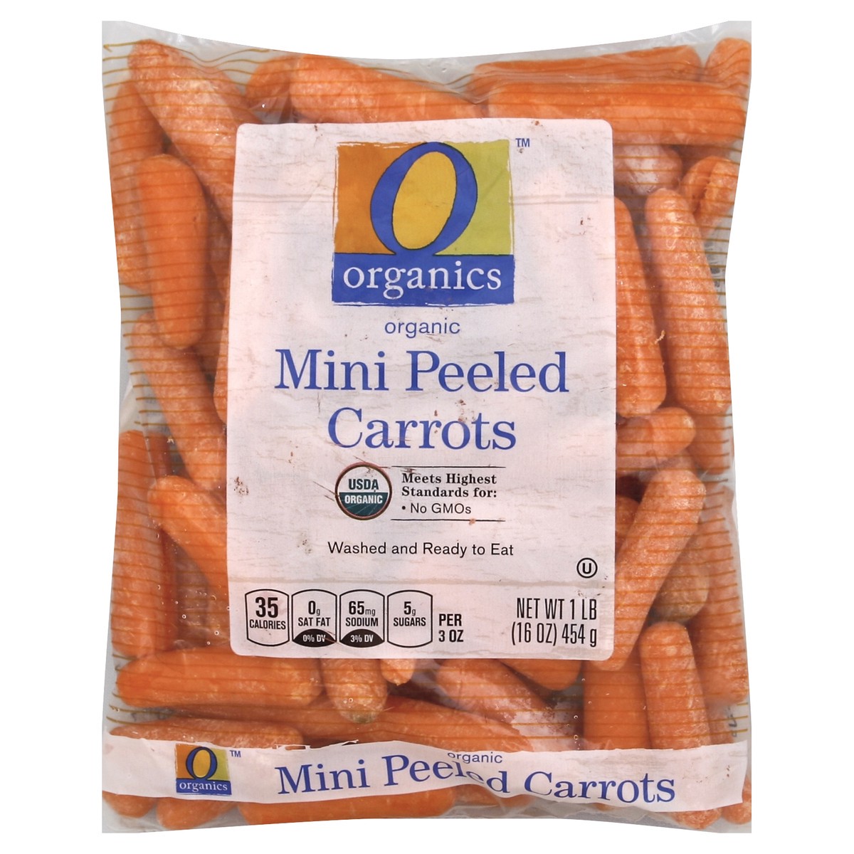 slide 5 of 7, Mini Peeled Organic Carrots - 16 Oz, 16 oz