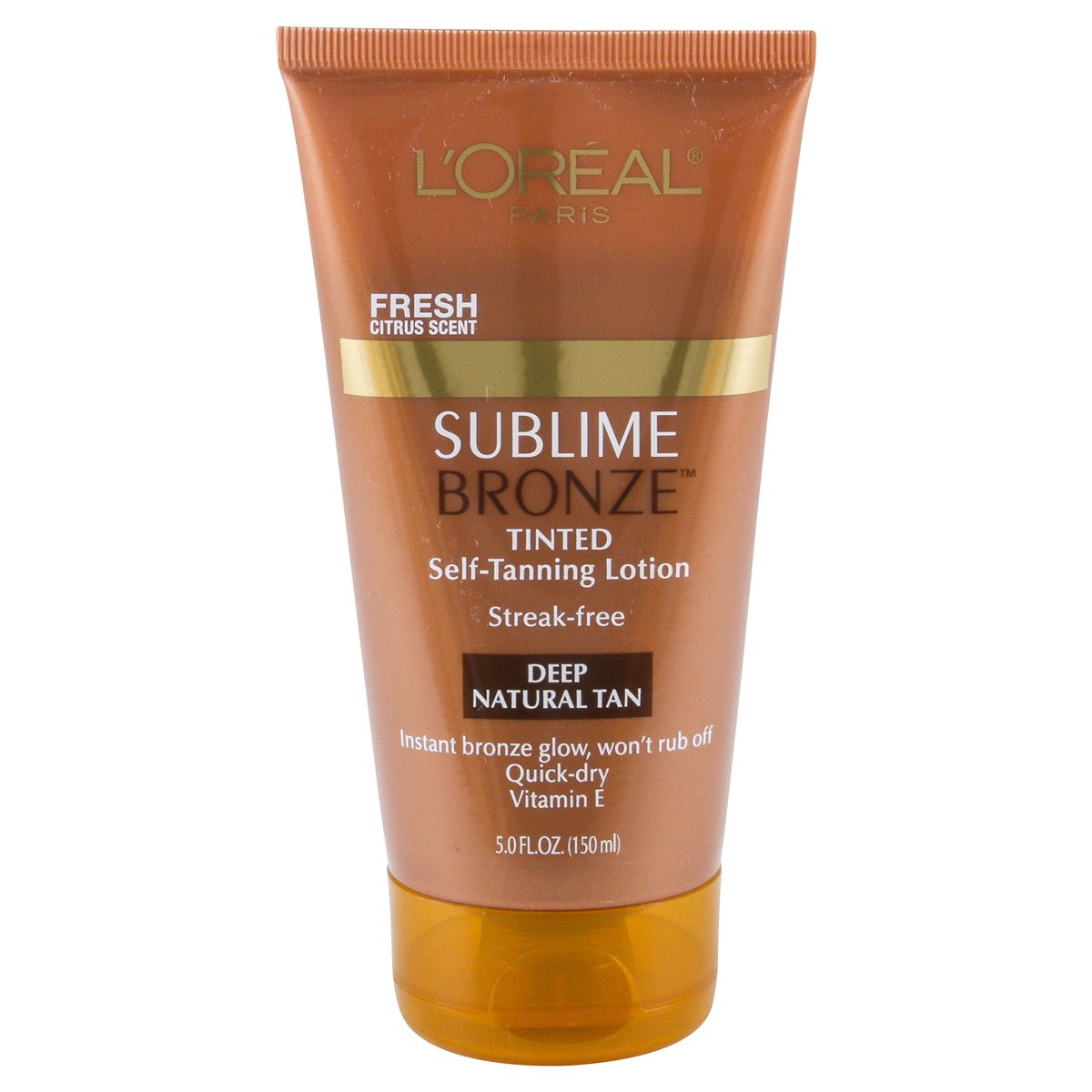 slide 1 of 5, L'Oréal Sublime Bronze Tinted Self-Tanning Lotion Deep Natural Tan, 5 fl oz
