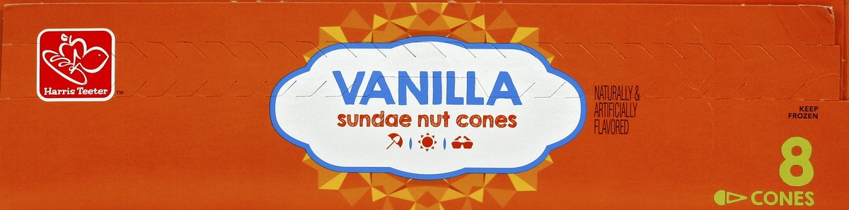 slide 2 of 4, Harris Teeter Sundae Nut Cones - Vanilla, 36.8 oz