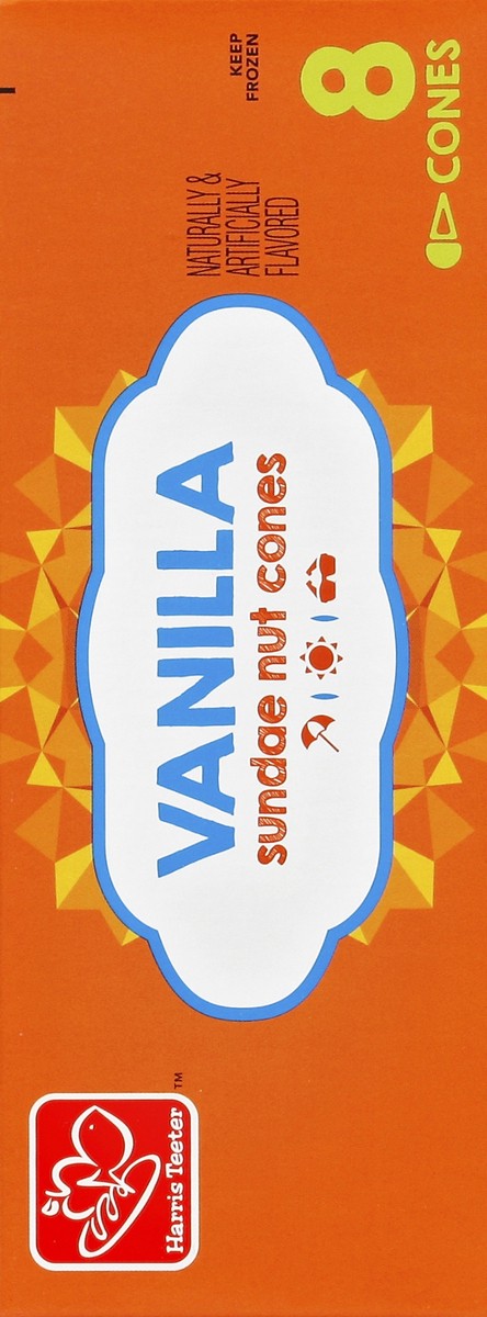 slide 3 of 4, Harris Teeter Sundae Nut Cones - Vanilla, 36.8 oz
