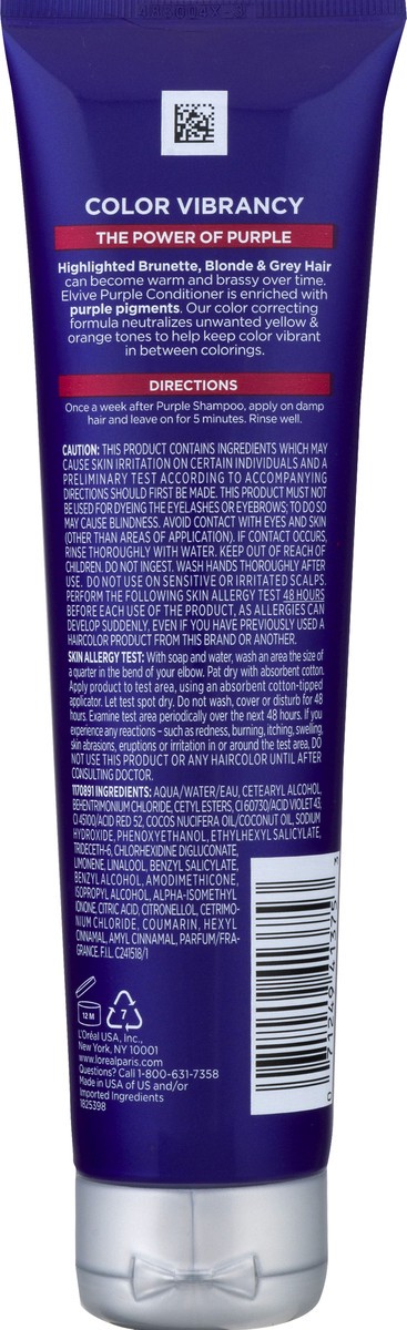 slide 5 of 9, L'Oréal Elvive Purple Conditioner, 5.1 oz