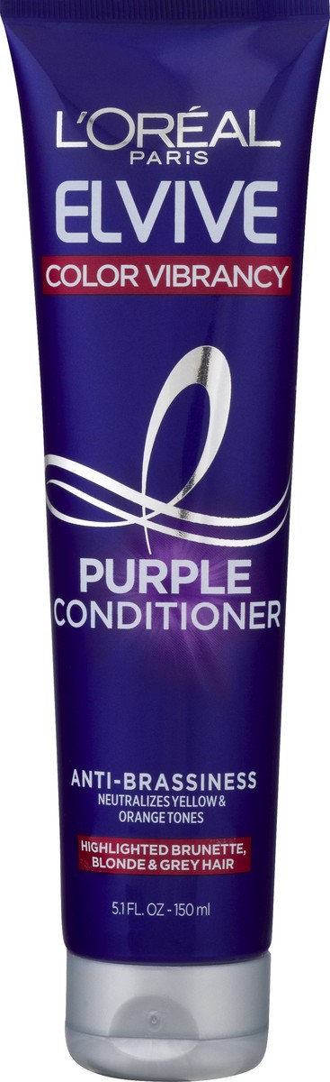 slide 6 of 9, L'Oréal Elvive Purple Conditioner, 5.1 oz