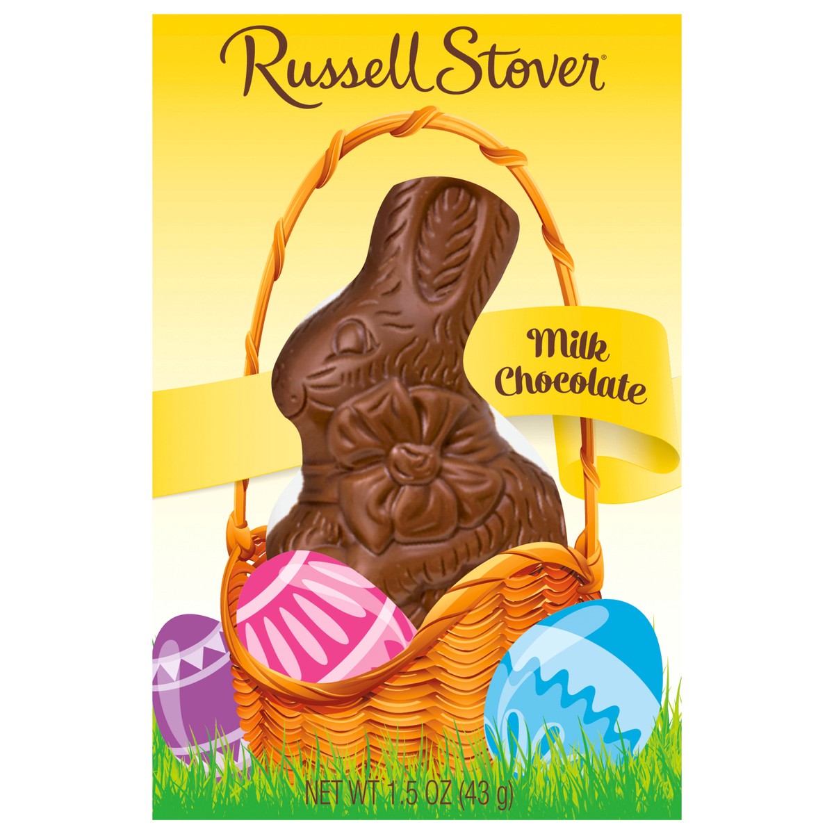 slide 1 of 9, Russell Stover Easter Solid Milk Chocolate Easter Bunny, 1.5 oz., 1.5 oz