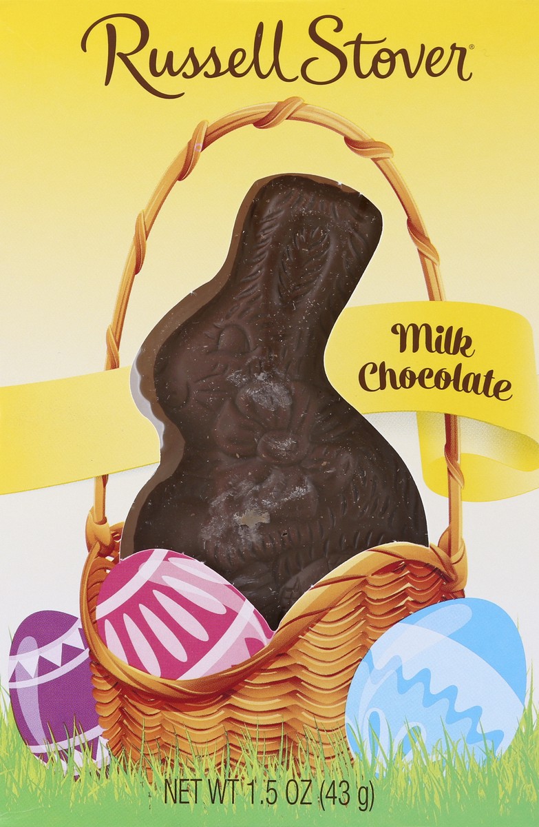 slide 5 of 9, Russell Stover Easter Solid Milk Chocolate Easter Bunny, 1.5 oz., 1.5 oz