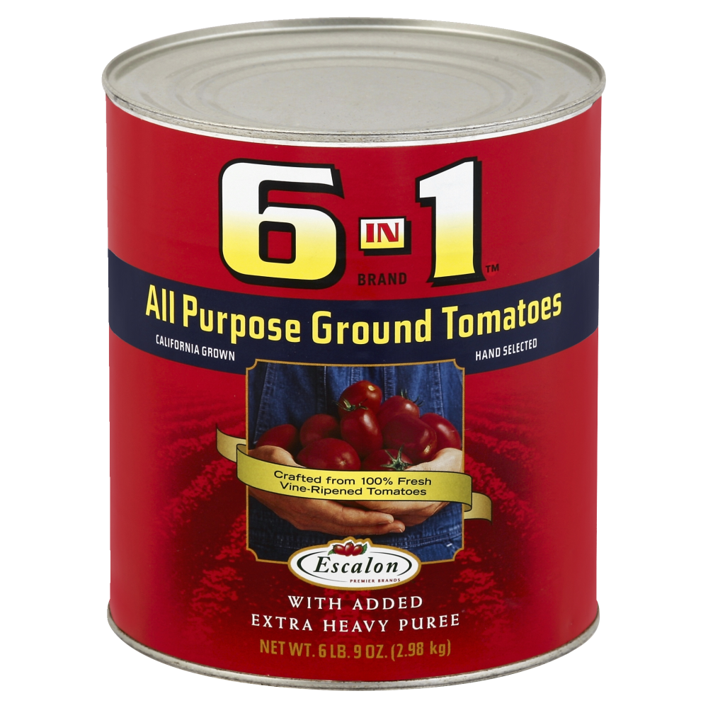 slide 1 of 1, 6 in 1 All Purpose Ground Tomatoes, 109.33 oz
