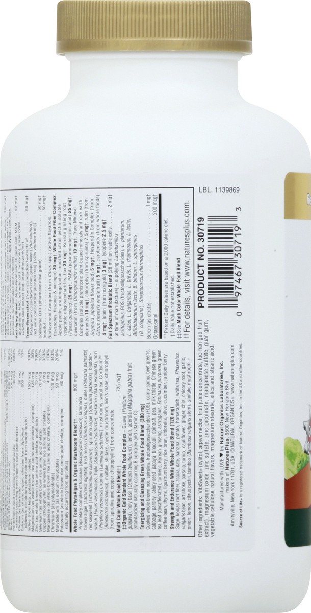 slide 10 of 12, Nature's Plus Source of Life Gold Chewables Tablets Delicious Tropical Fruit Flavor Multi-Vitamin Supplement 90 ea, 90 ct