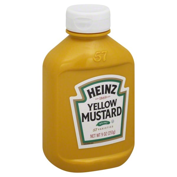 slide 1 of 1, Heinz Squeeze Mustard, 9 oz